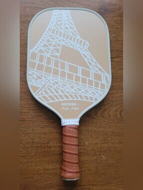 RECESS x Nastia Liukin Eiffel Tower Graphic Pickleball Paddle in Tan